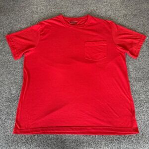 Duluth Trading Co T-Shirt Mens XL‎ Red Pocket Tee Short Sleeve Workwear Cotton